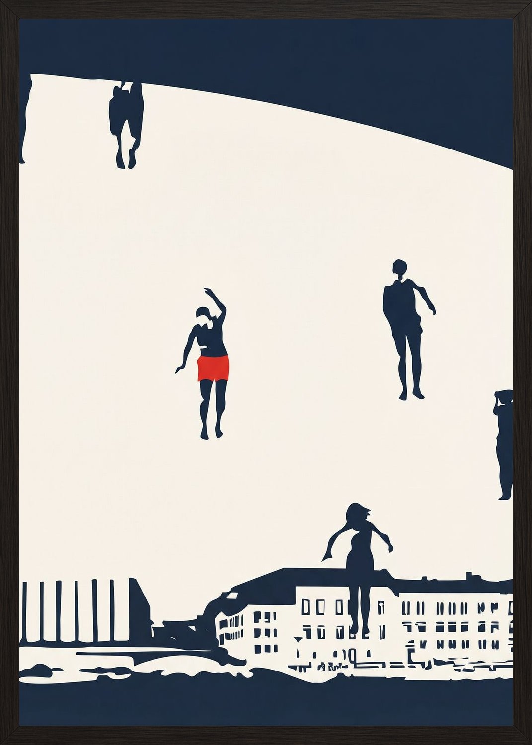 Poster in black frame