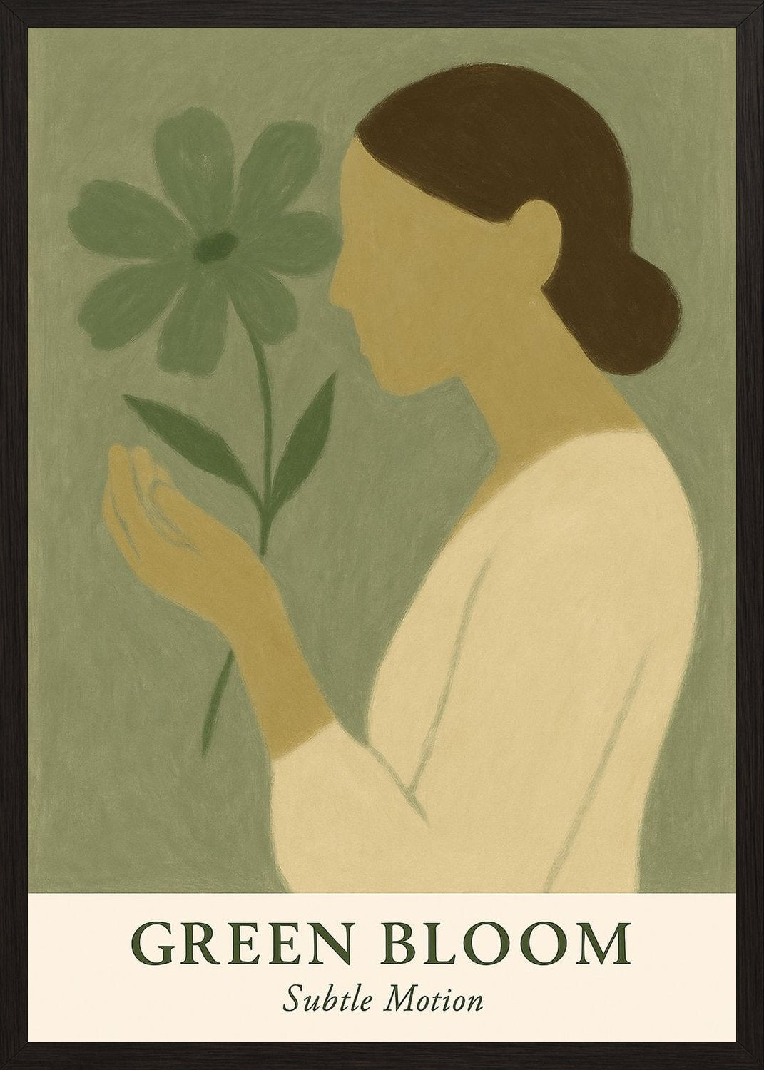 Poster in black frame