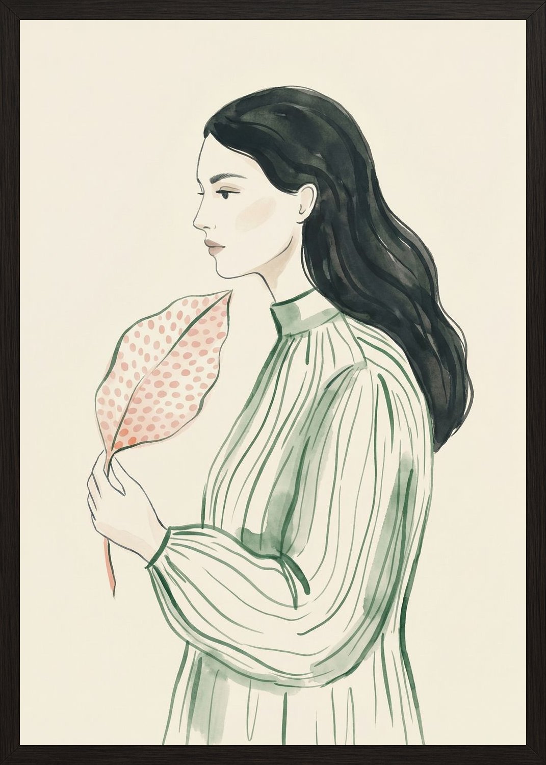 Poster in black frame