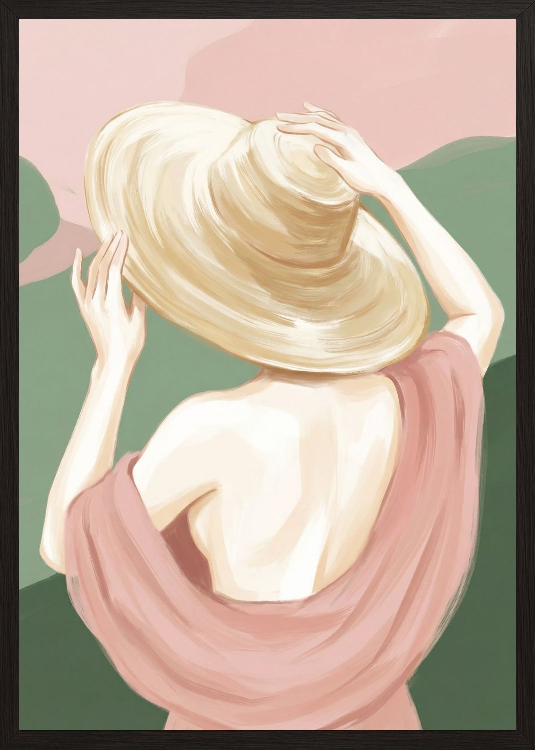 Poster in black frame