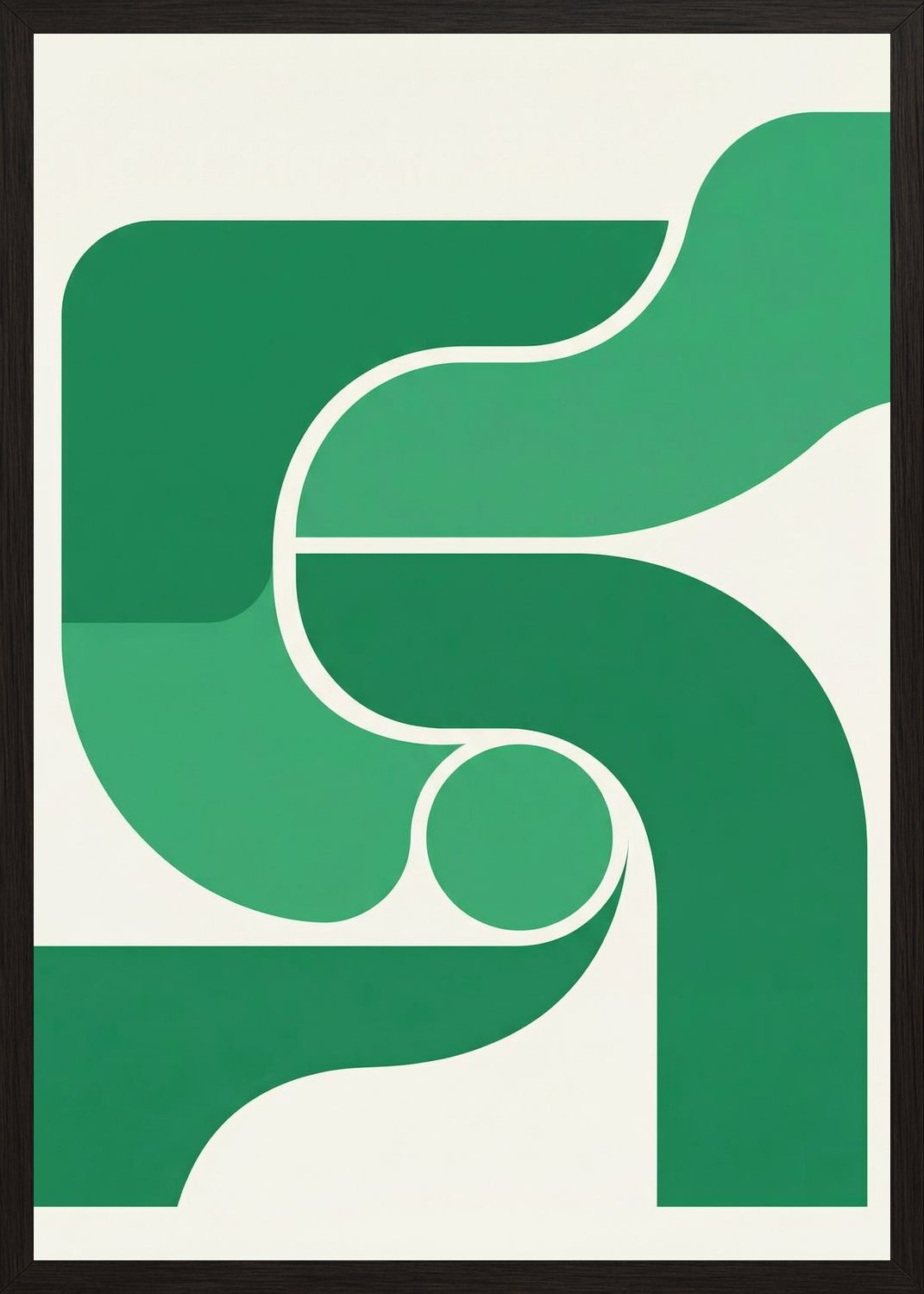 Poster in black frame