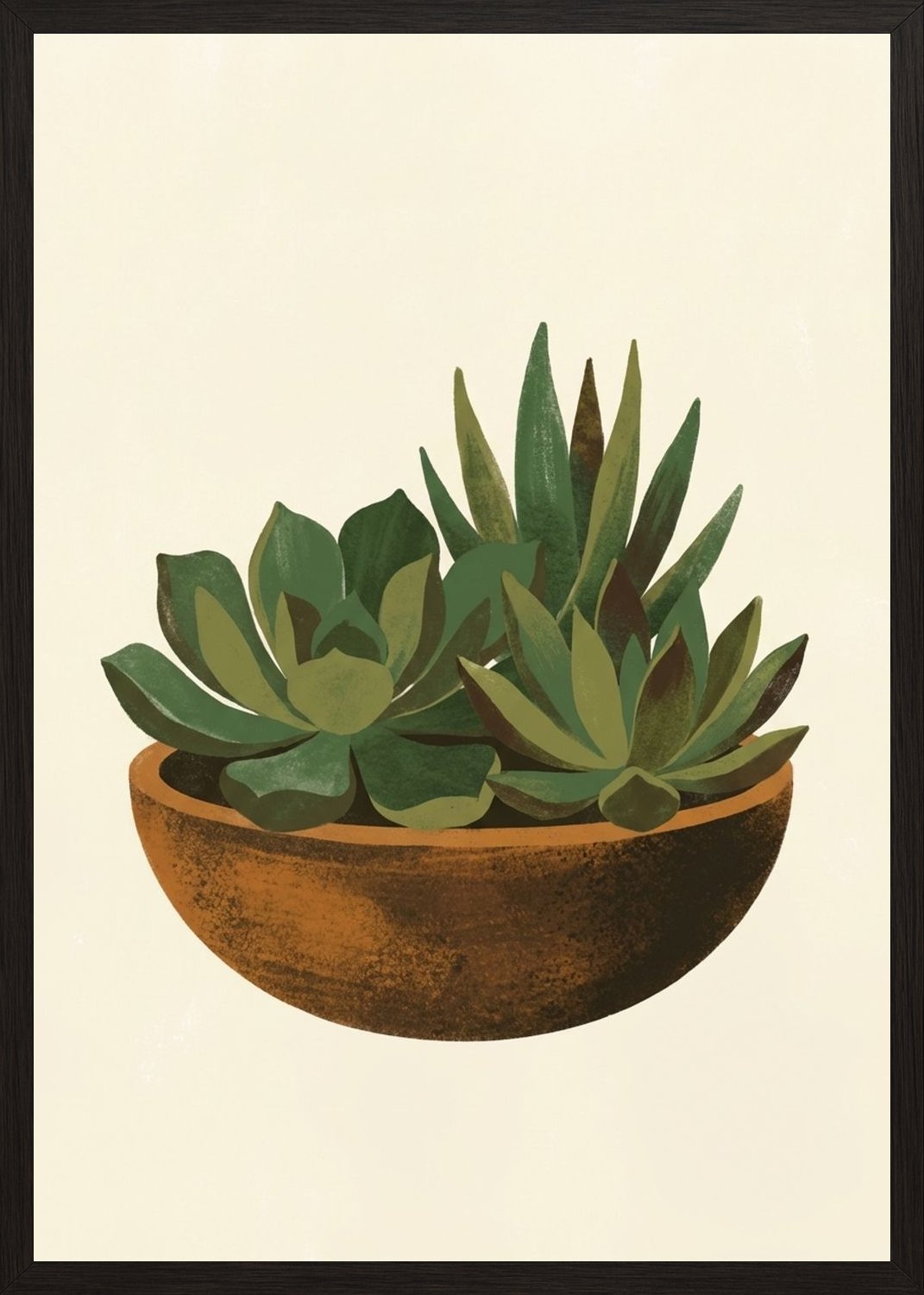 Poster in black frame