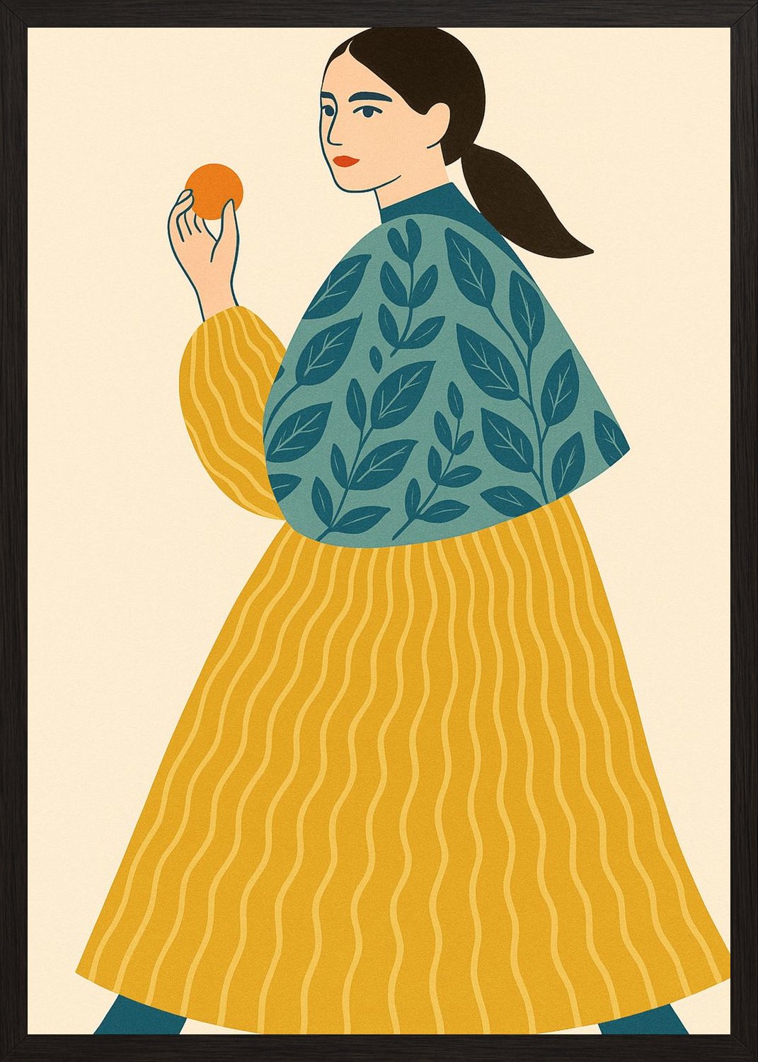 Poster in black frame