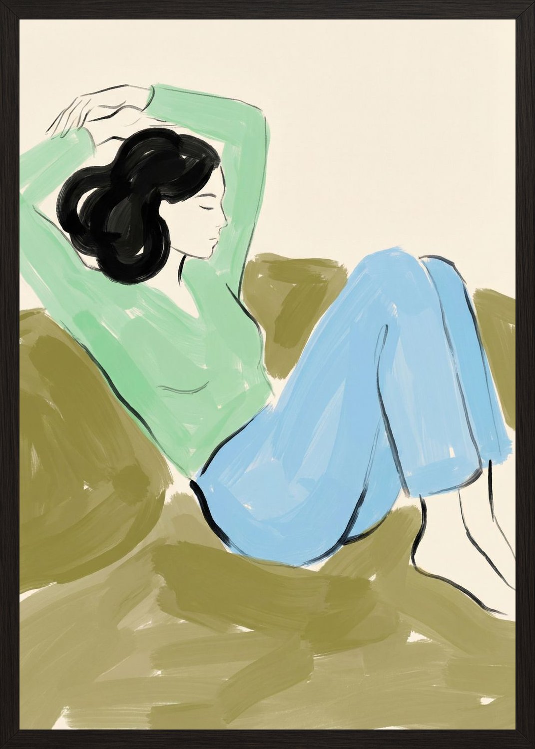 Poster in oak frame