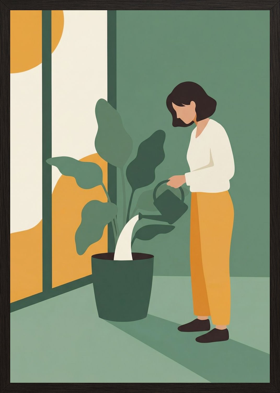 Poster in oak frame