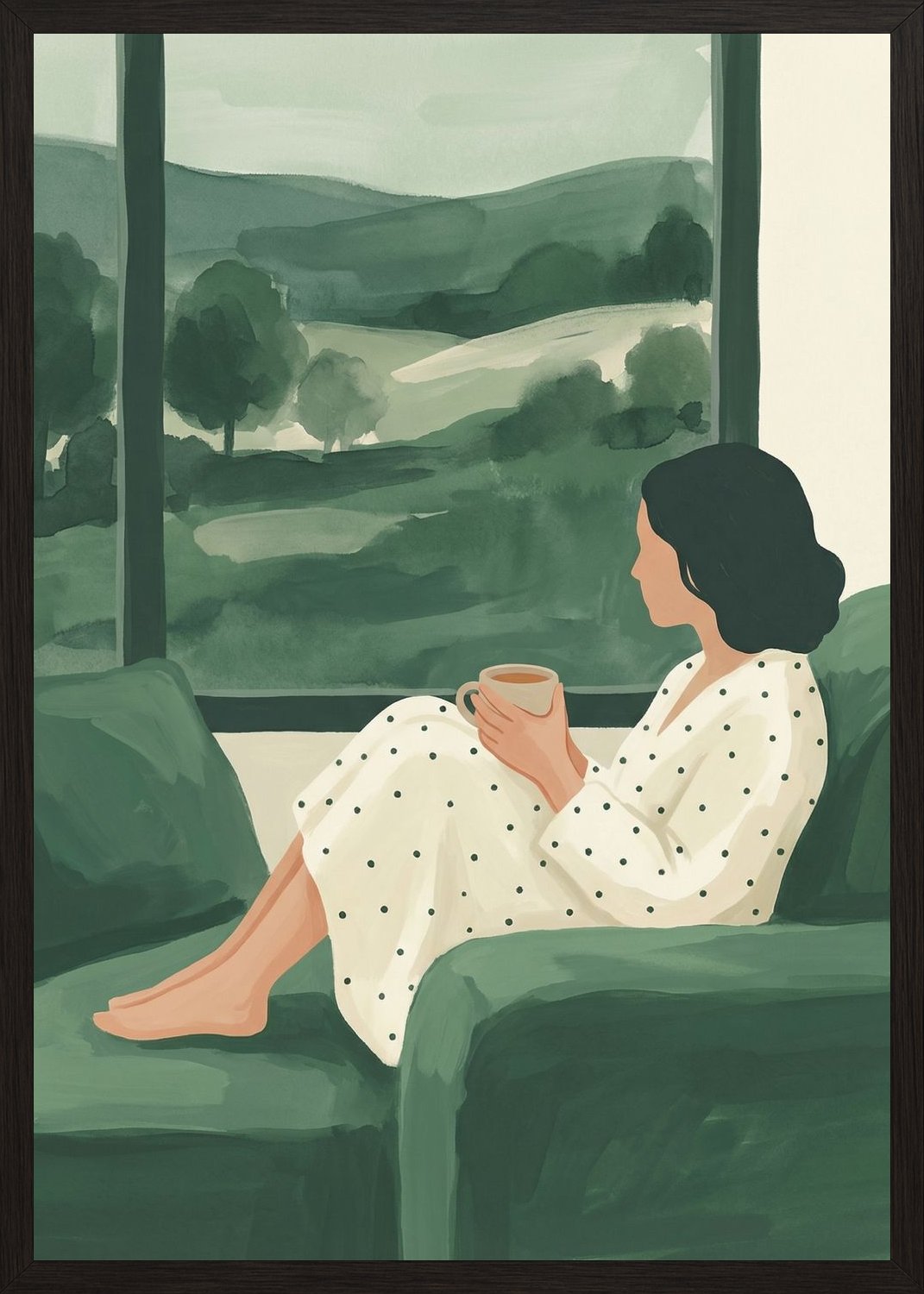 Poster in oak frame