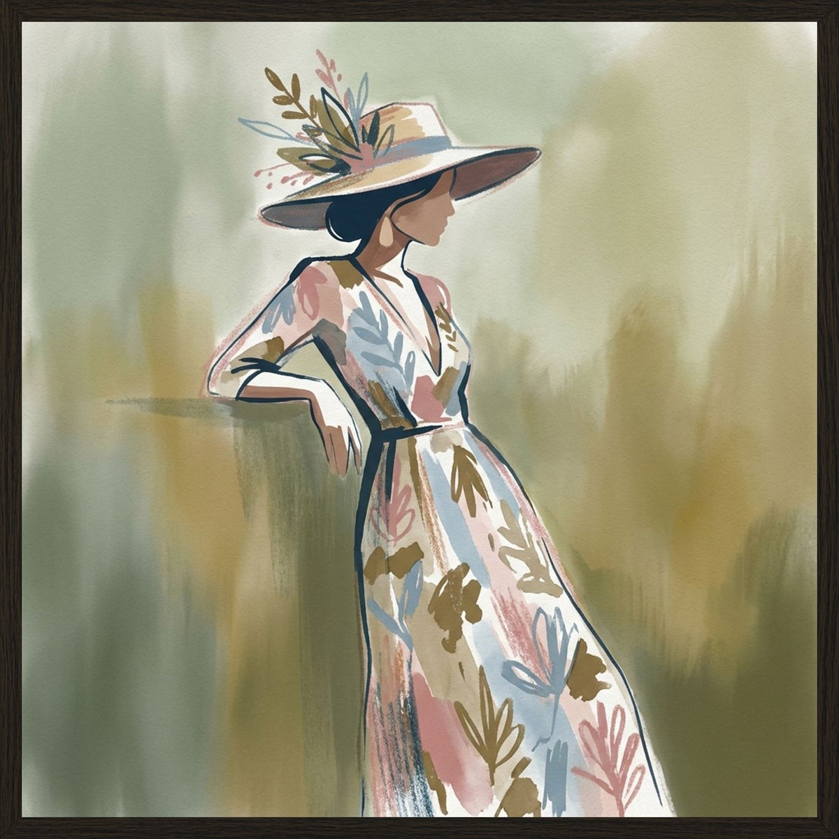 Poster in black frame