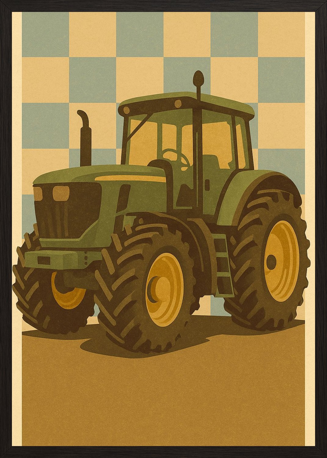 Poster in black frame