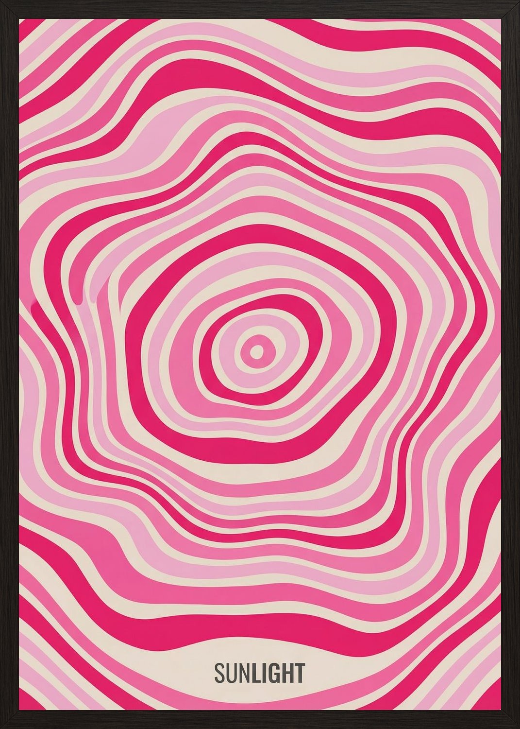 Poster in black frame