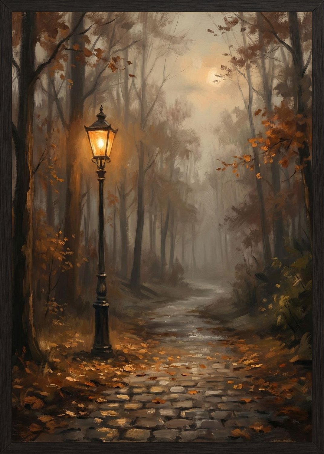 Poster in black frame