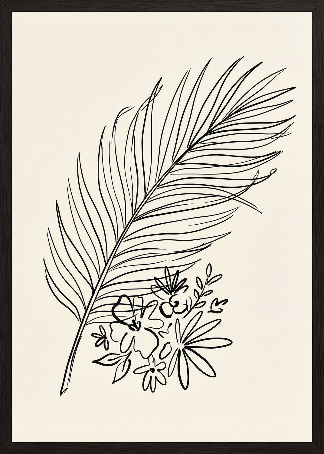 Poster in black frame