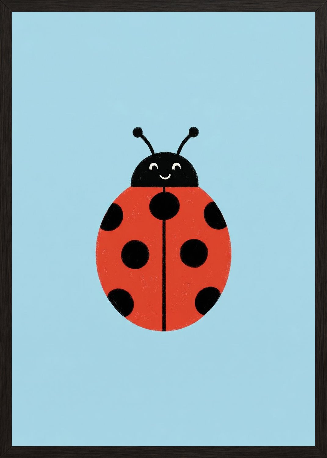 Poster in black frame