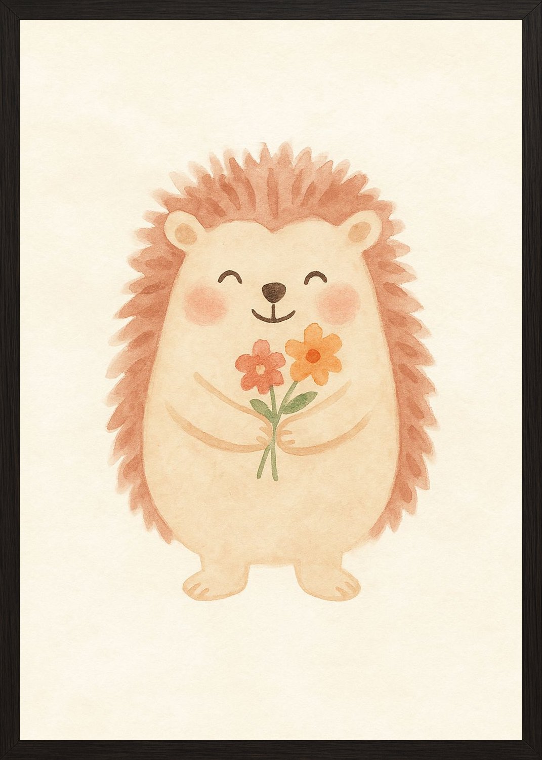 Poster in black frame