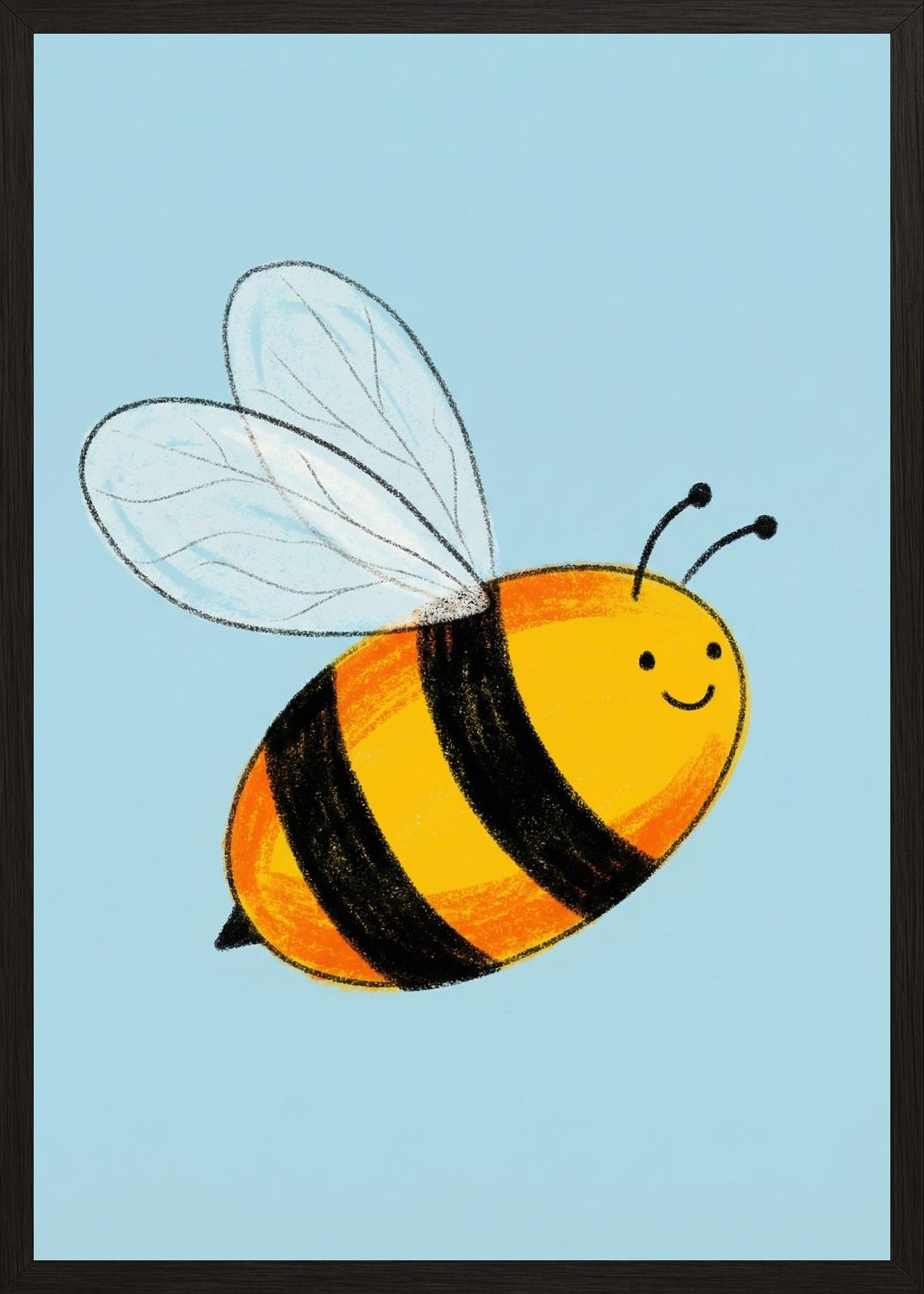 Poster in black frame