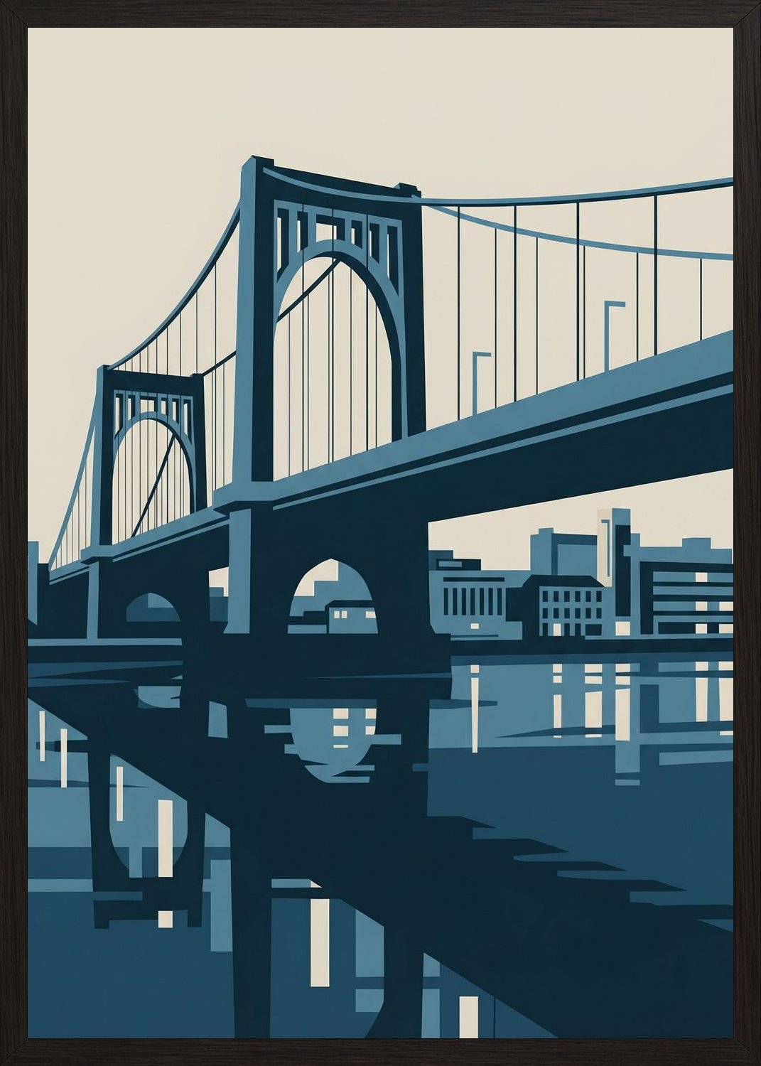 Poster in black frame