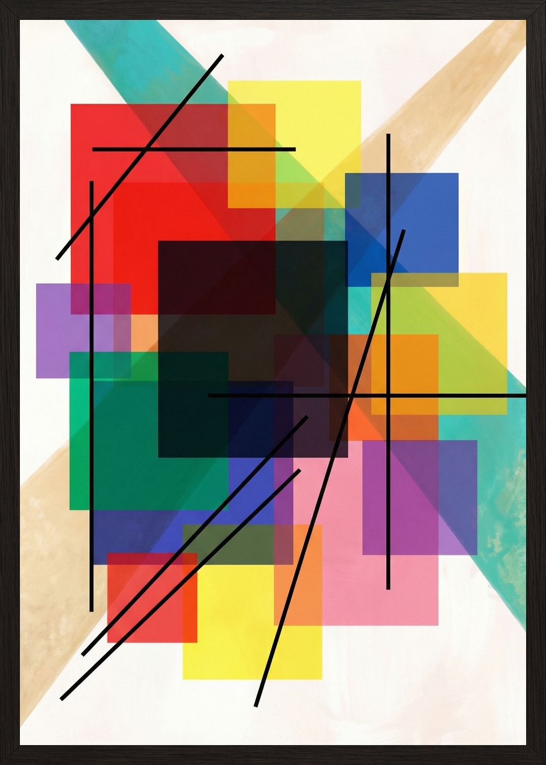 Poster in black frame