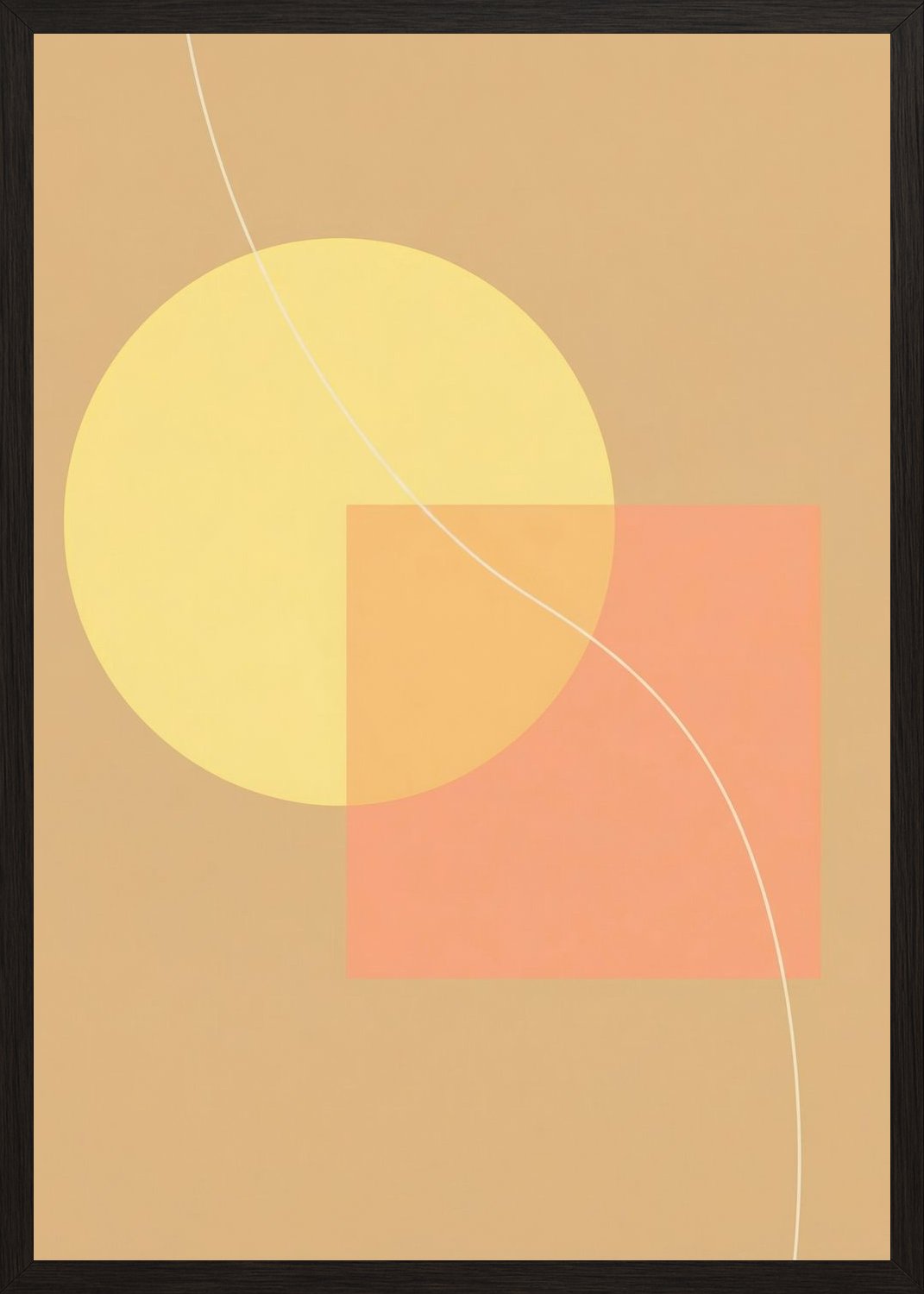 Poster in oak frame