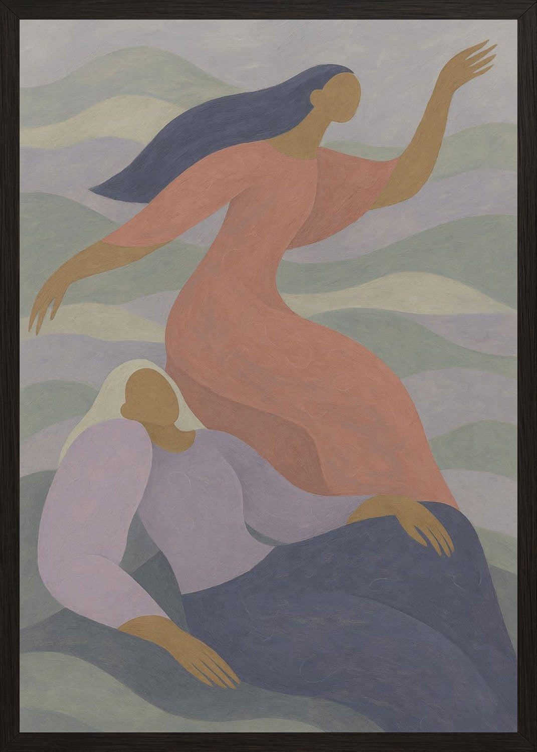 Poster in black frame