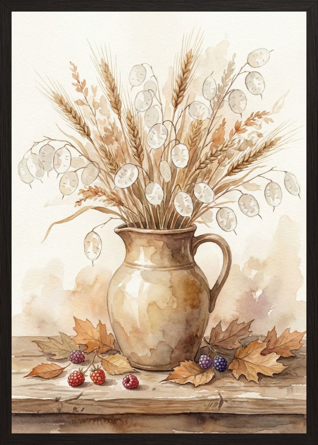 Poster in oak frame