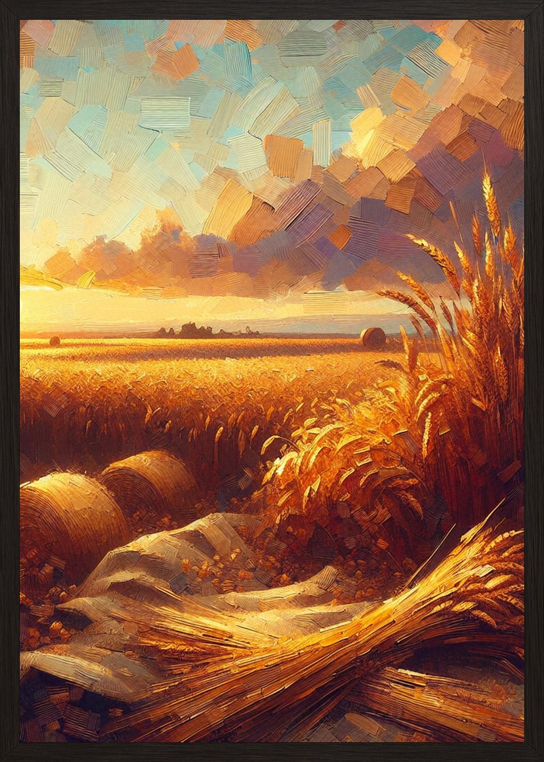 Poster in black frame