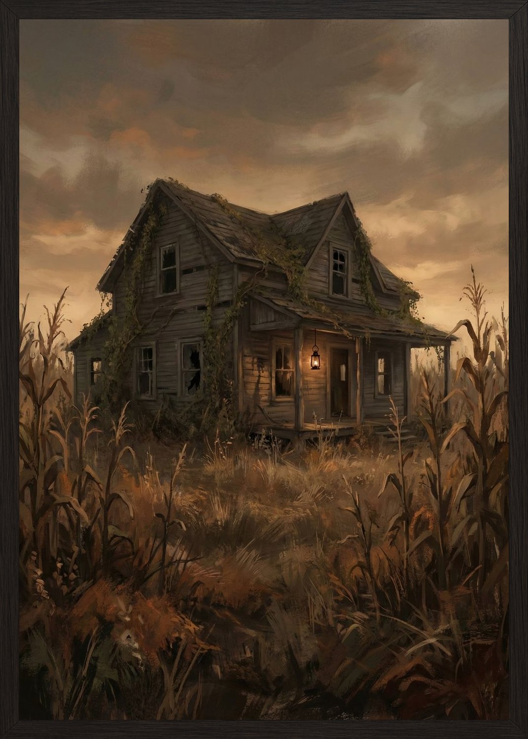 Poster in black frame