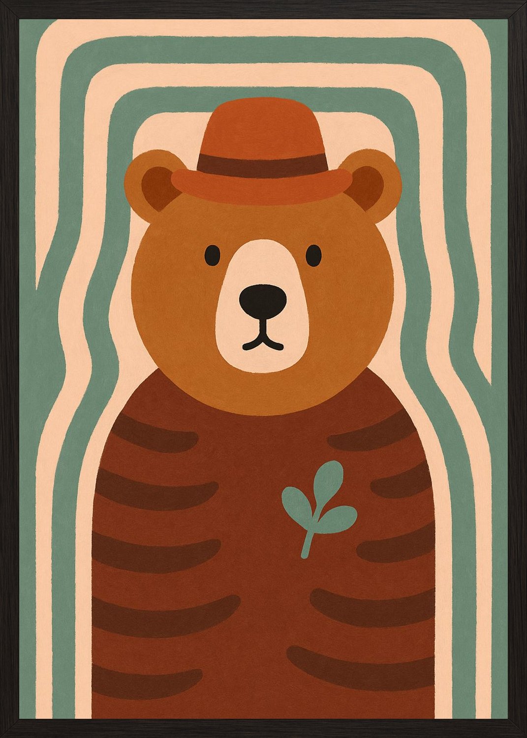 Poster in black frame