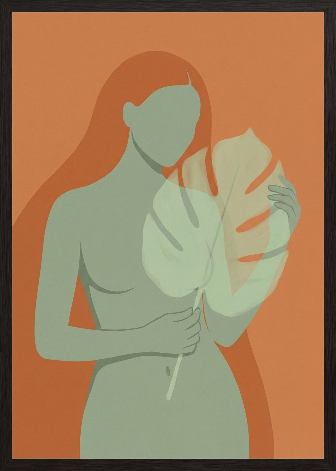 Poster in black frame