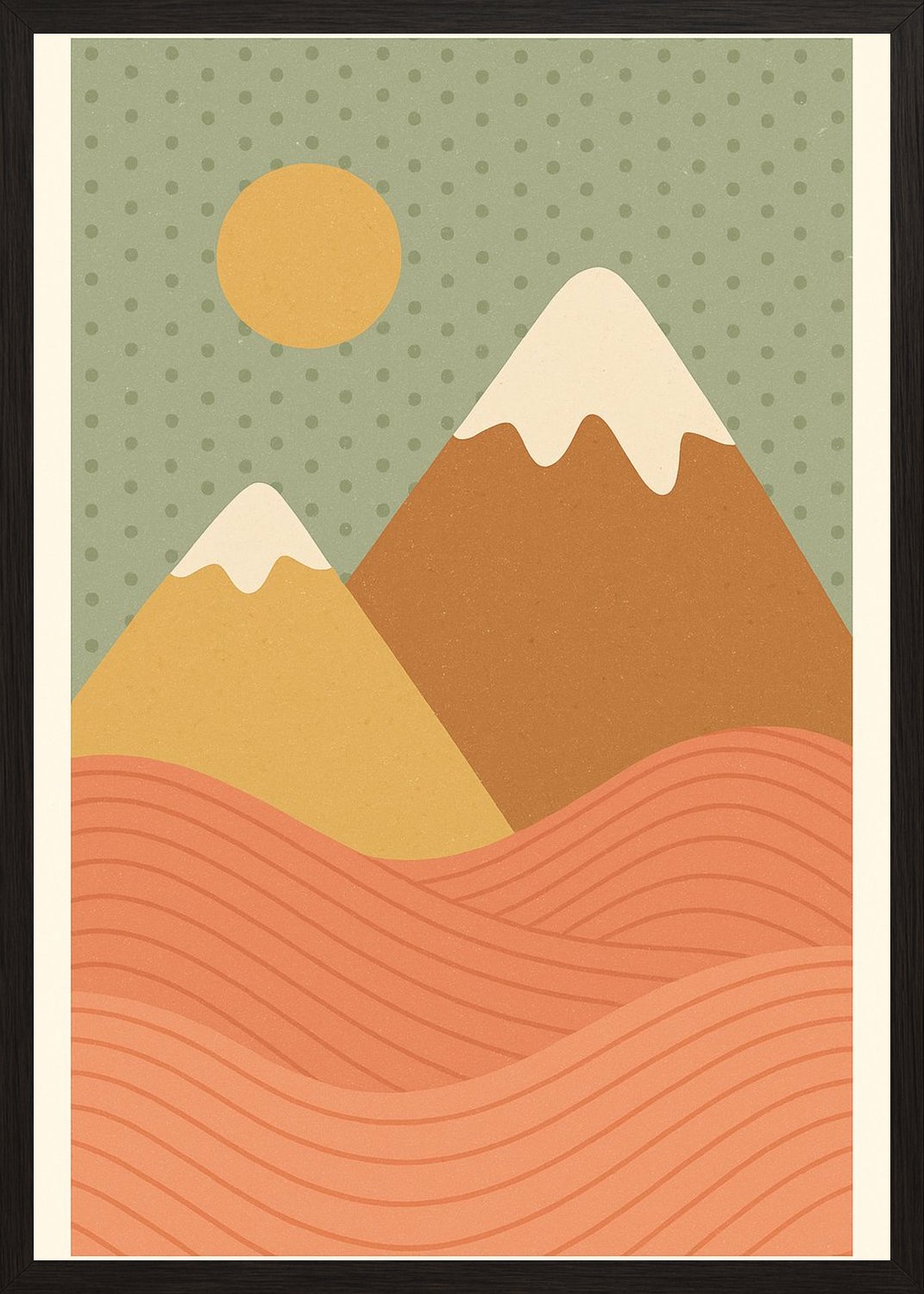 Poster in black frame