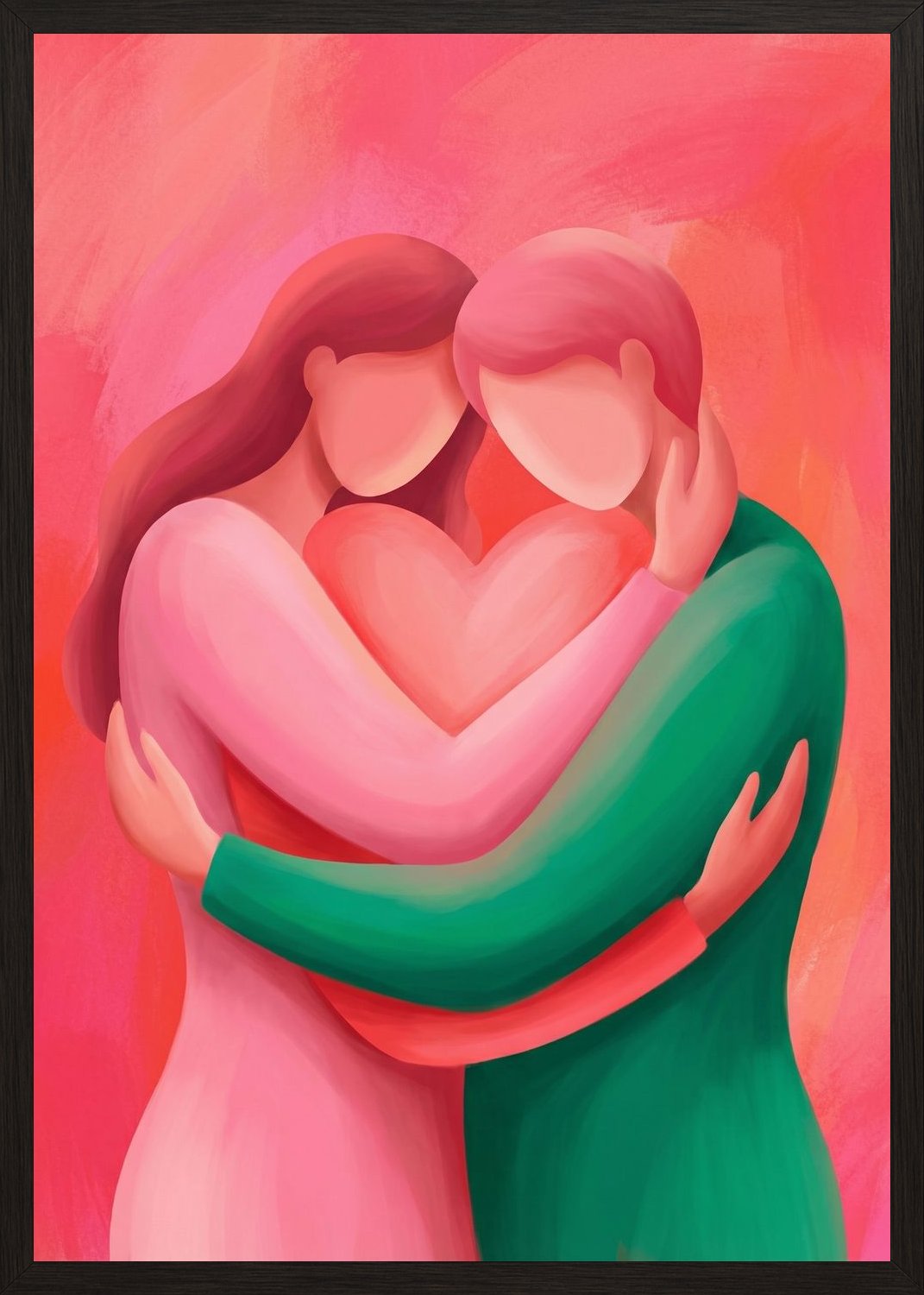 Poster in black frame