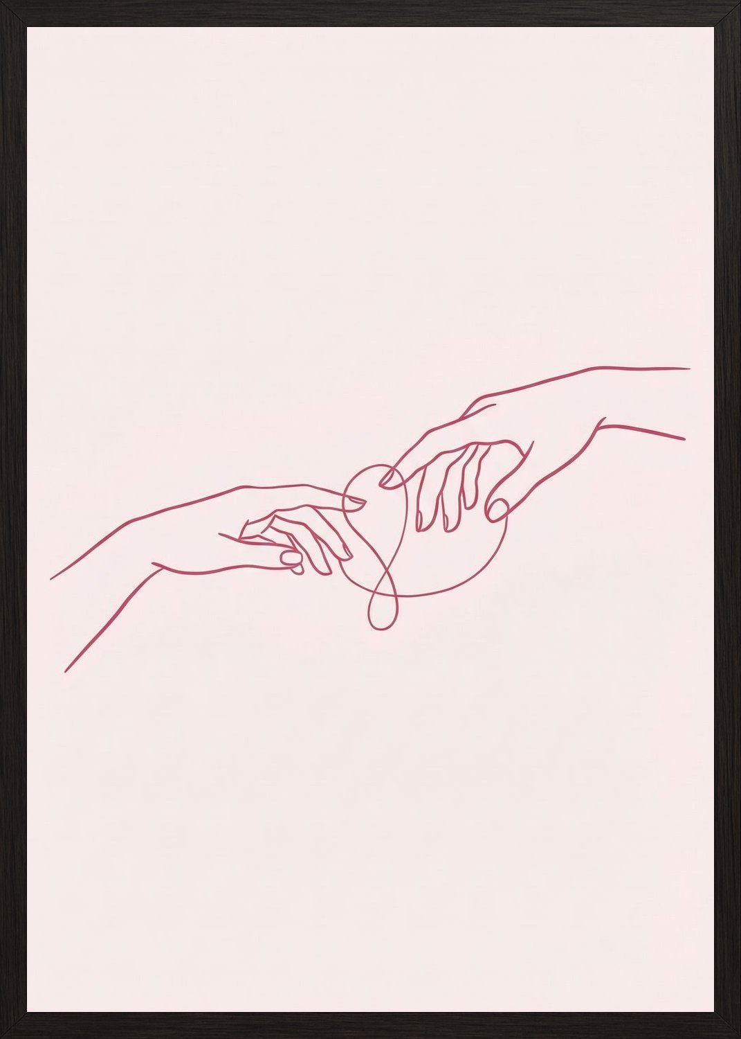 Poster in black frame