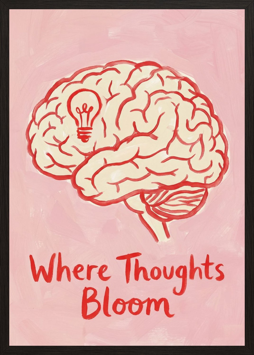 Poster in black frame