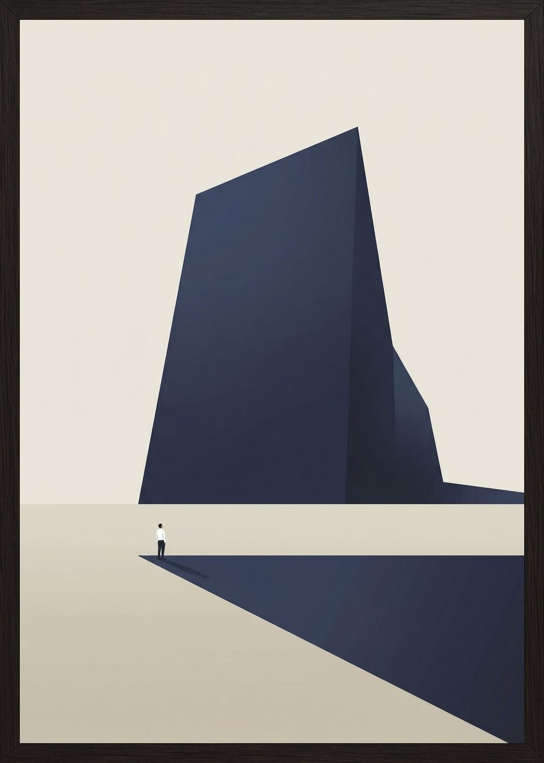 Poster in black frame
