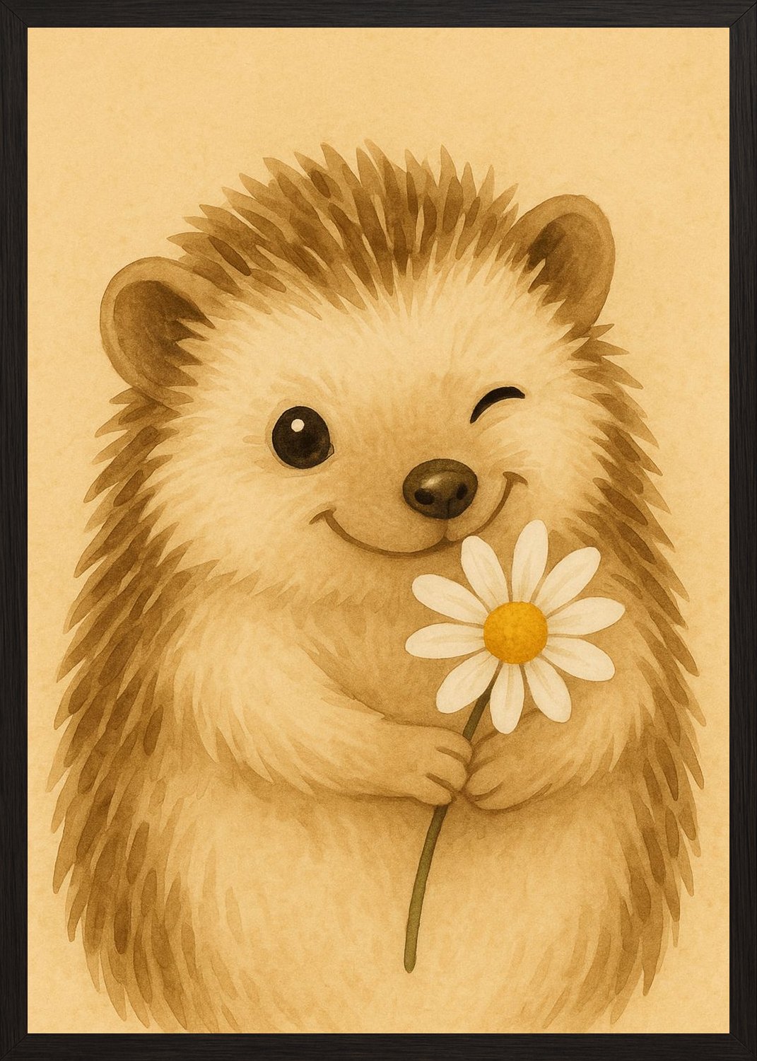 Poster in black frame