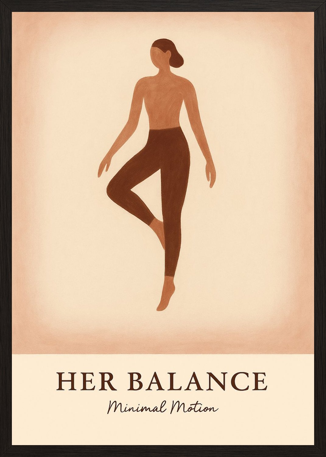Poster in black frame