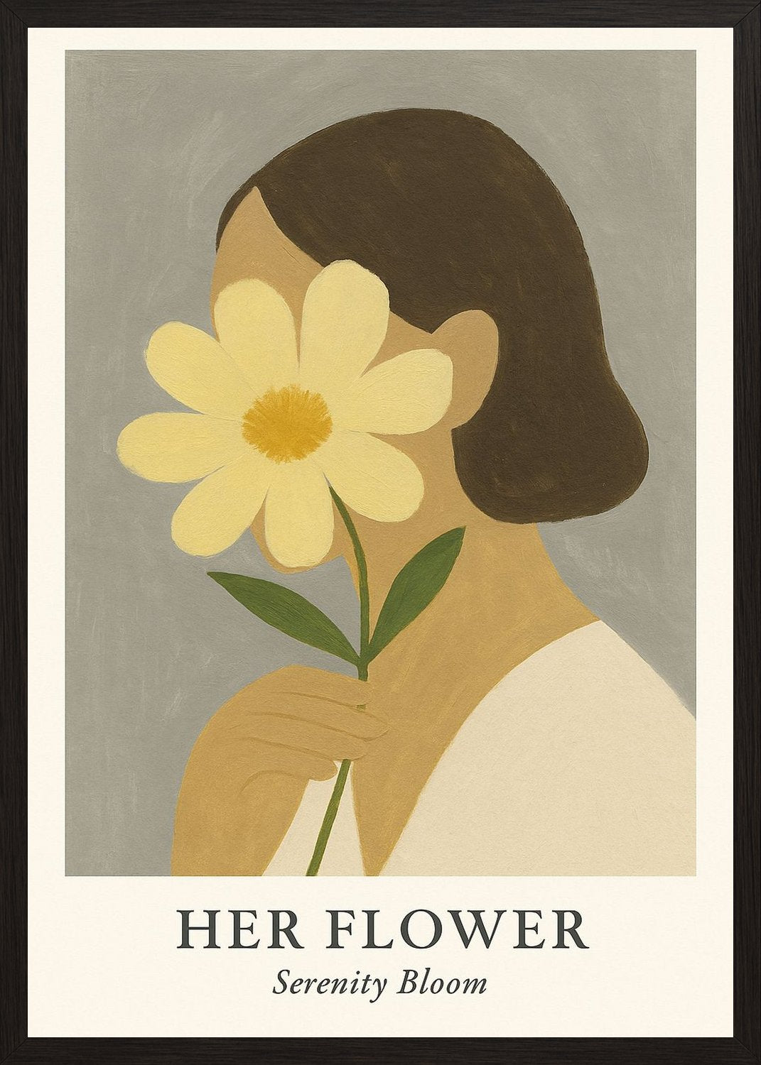Poster in black frame
