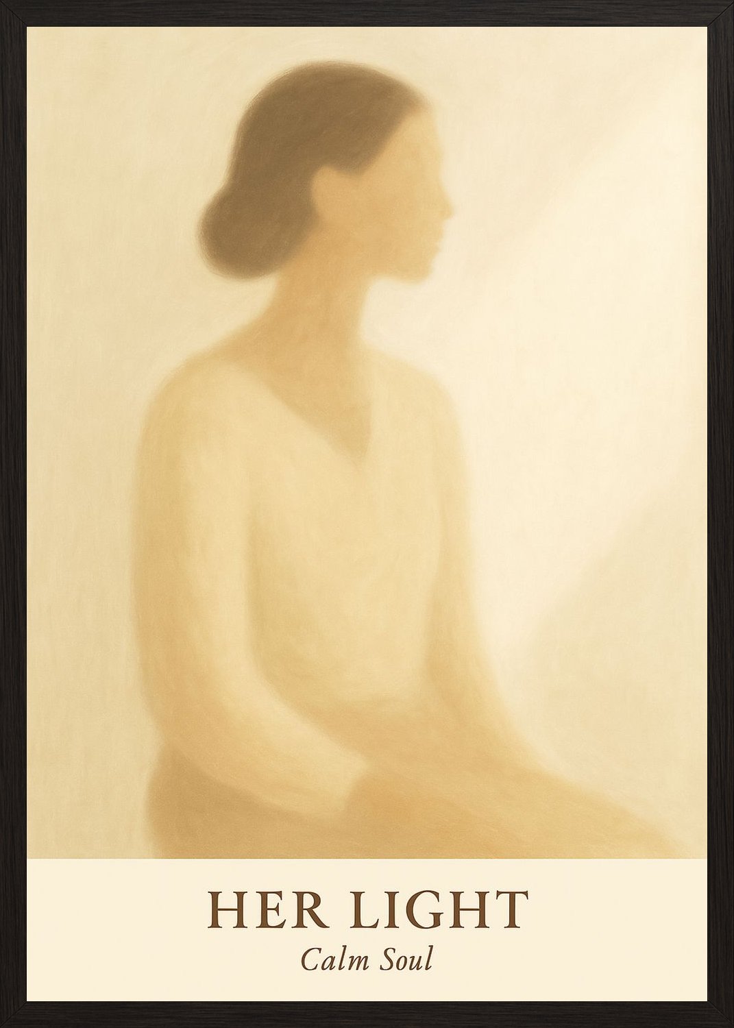 Poster in black frame