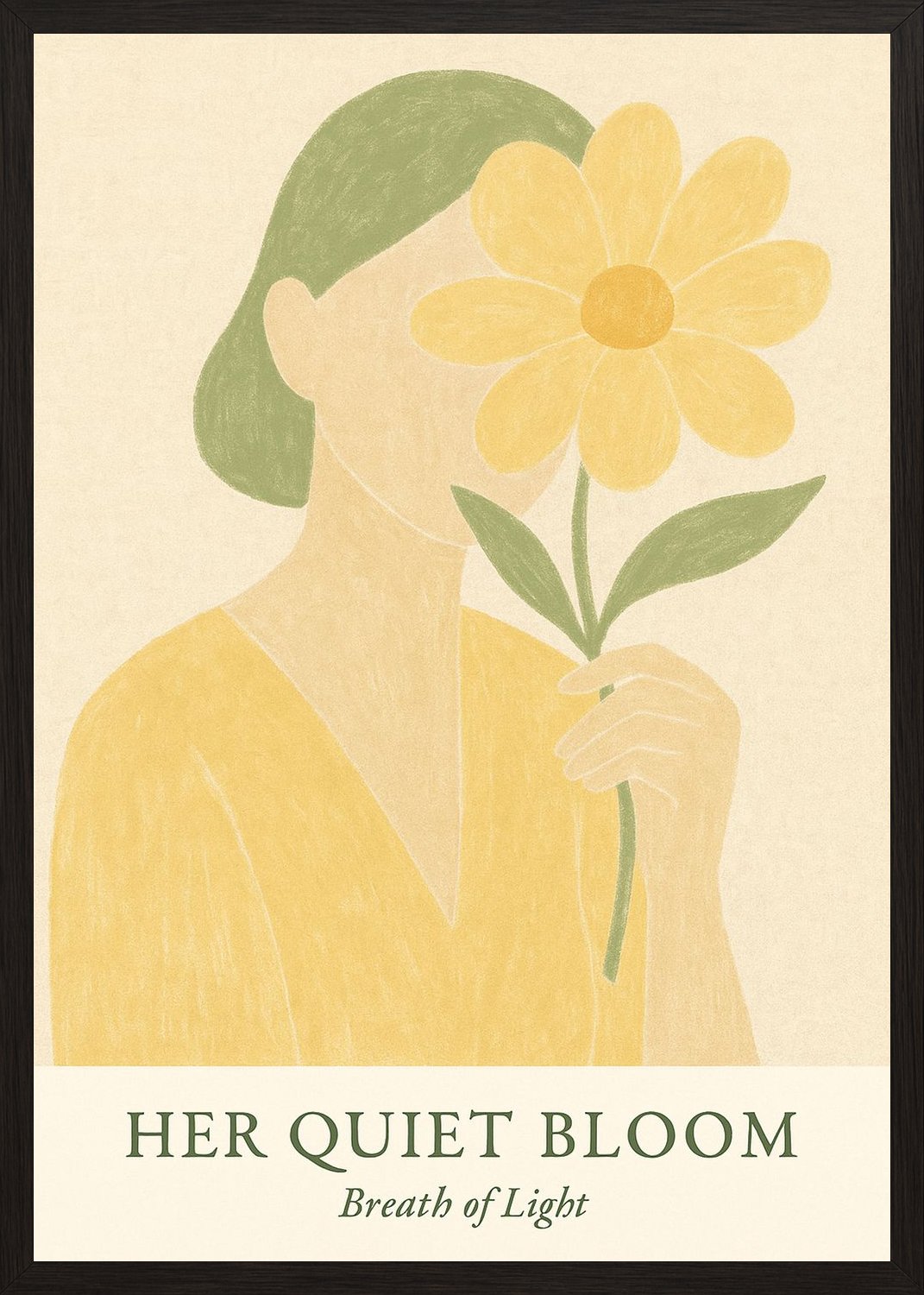 Poster in black frame