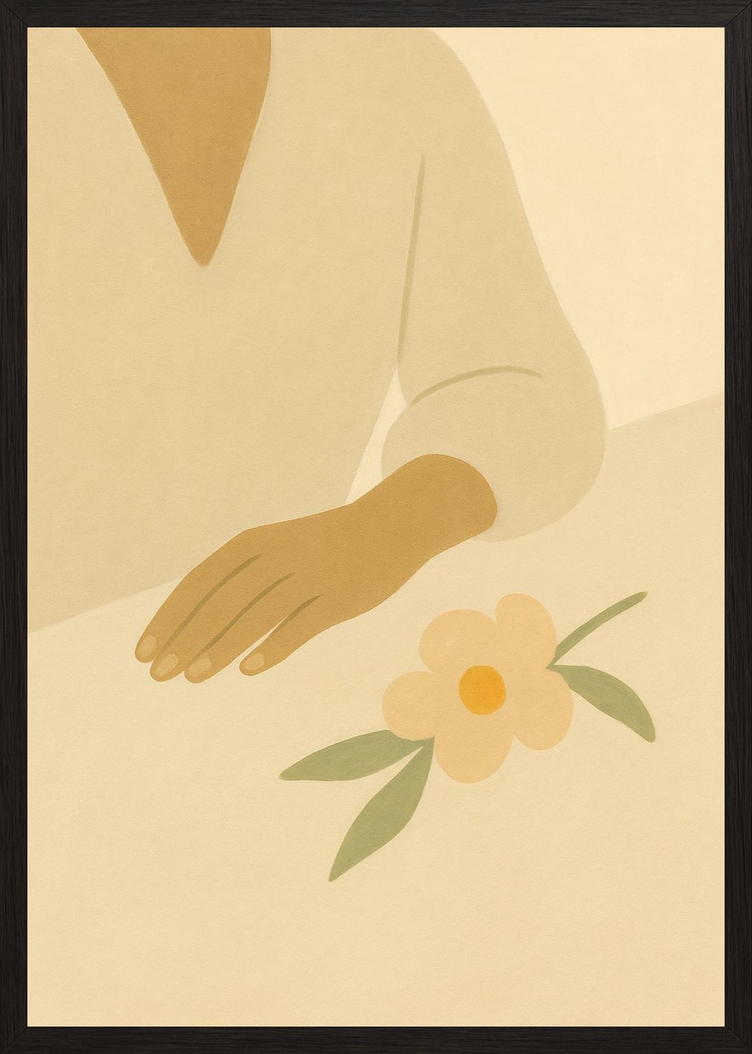 Poster in black frame
