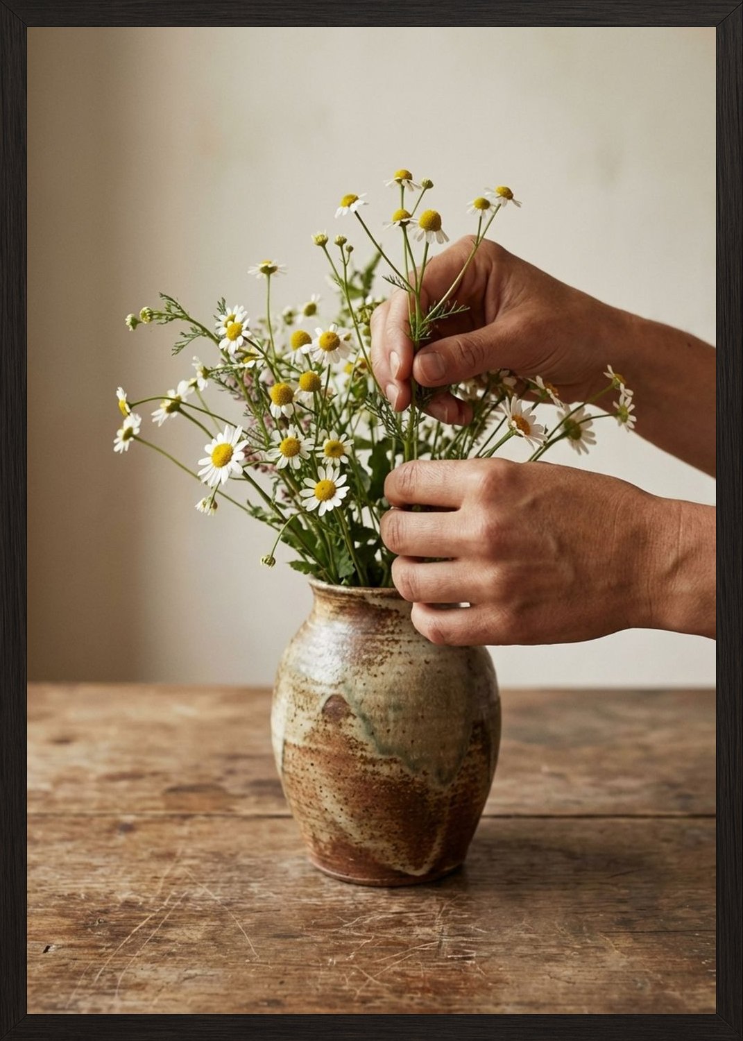 Poster in black frame