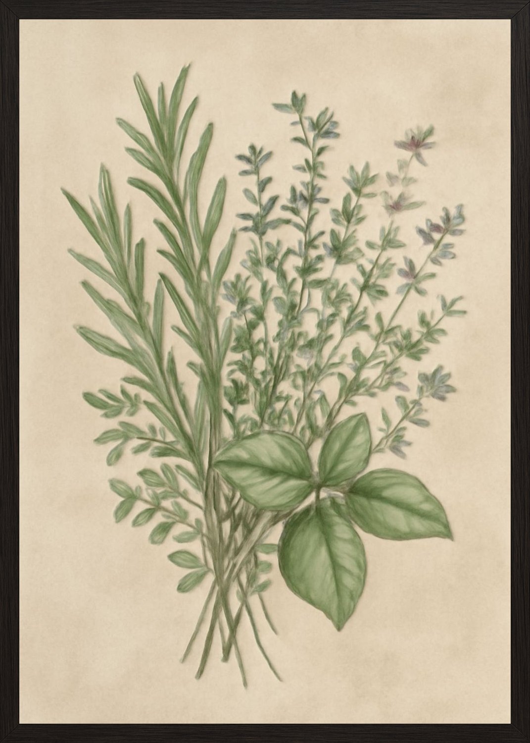 Poster in black frame