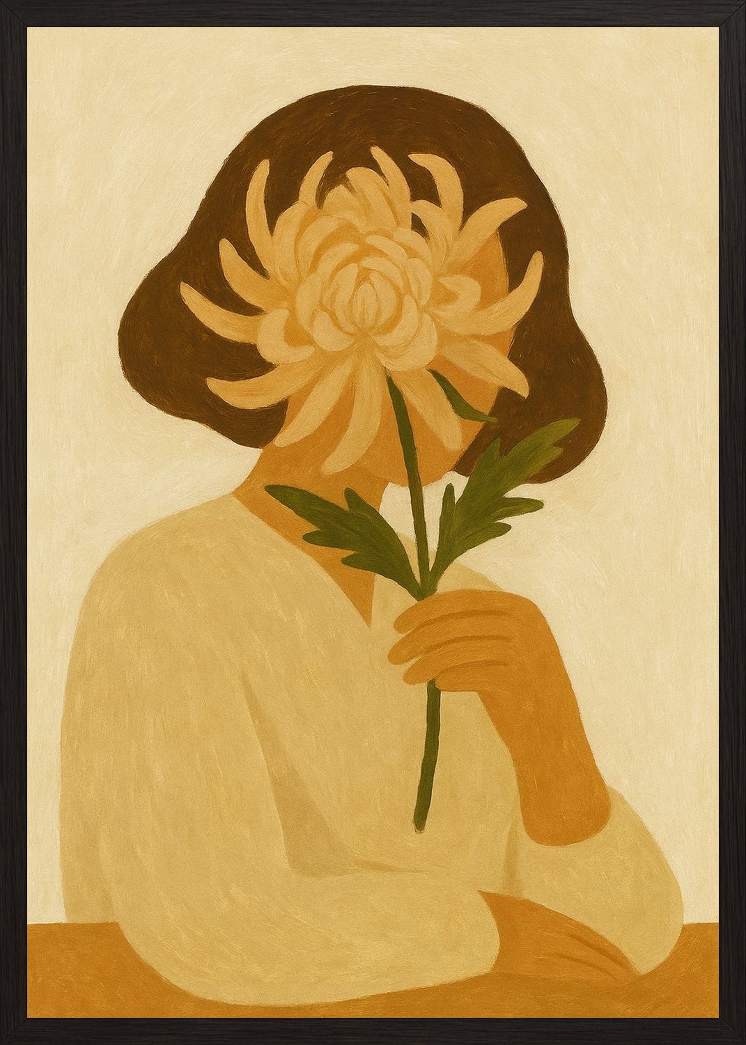 Poster in black frame
