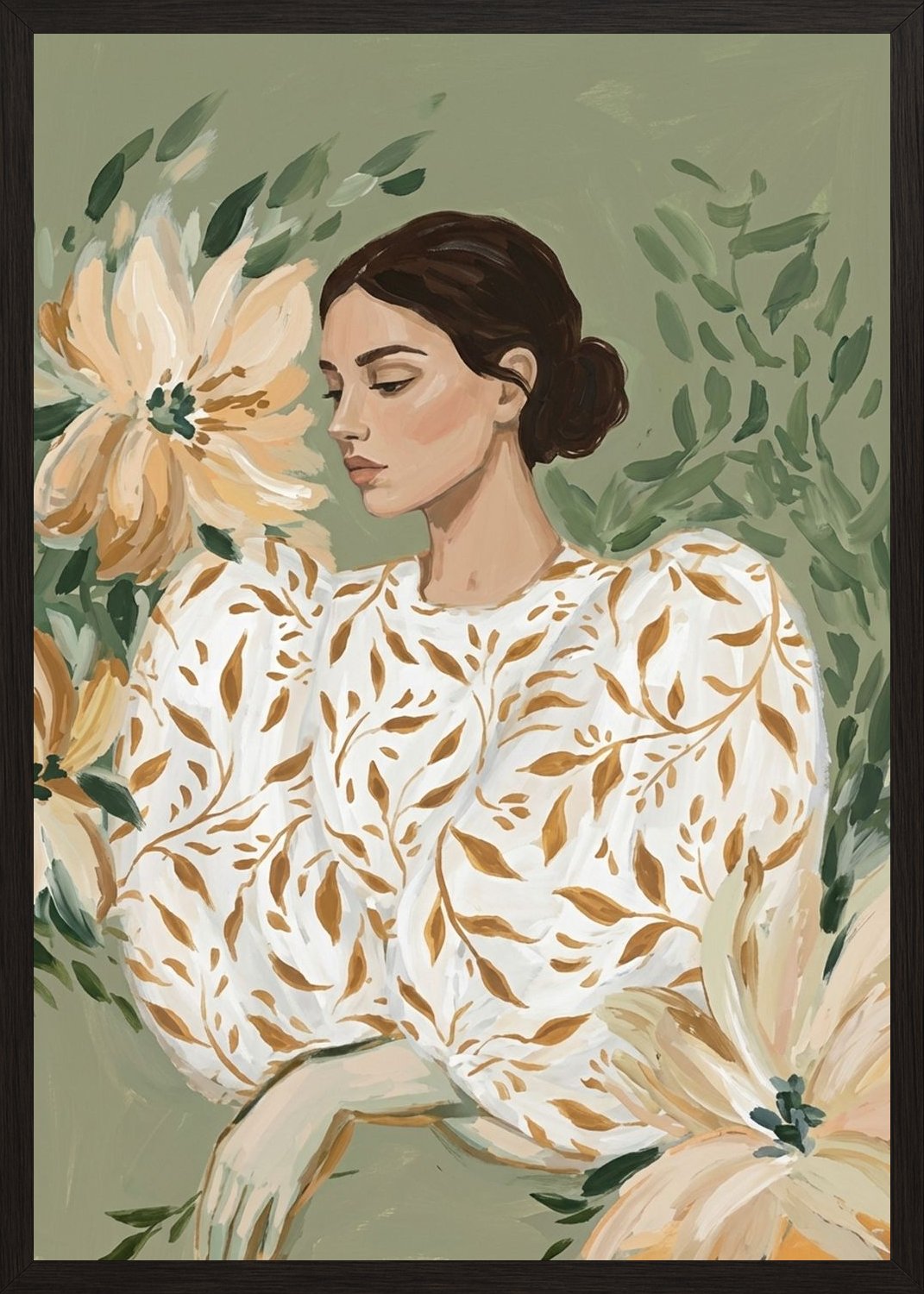 Poster in black frame