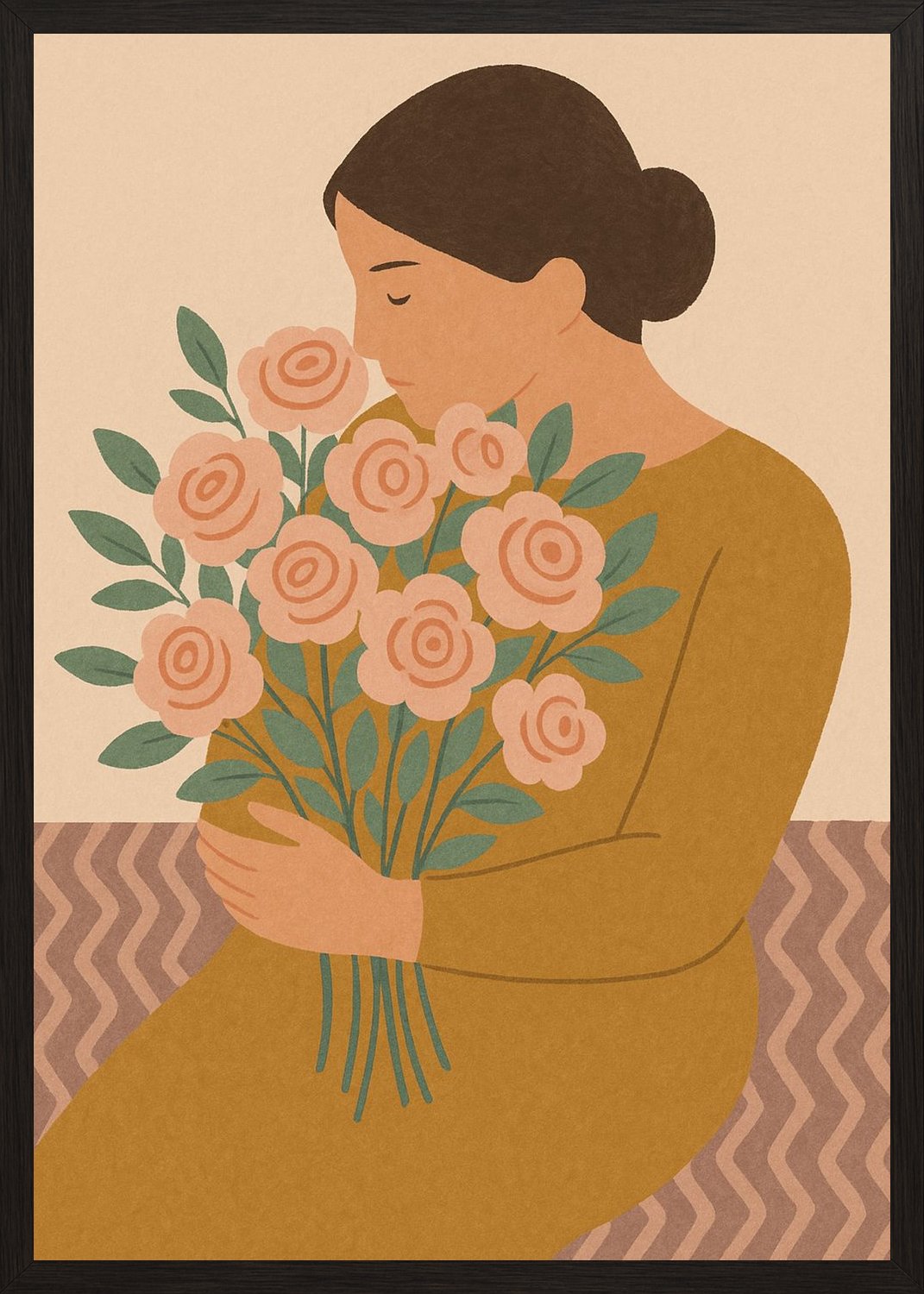 Poster in black frame