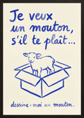 Poster in black frame