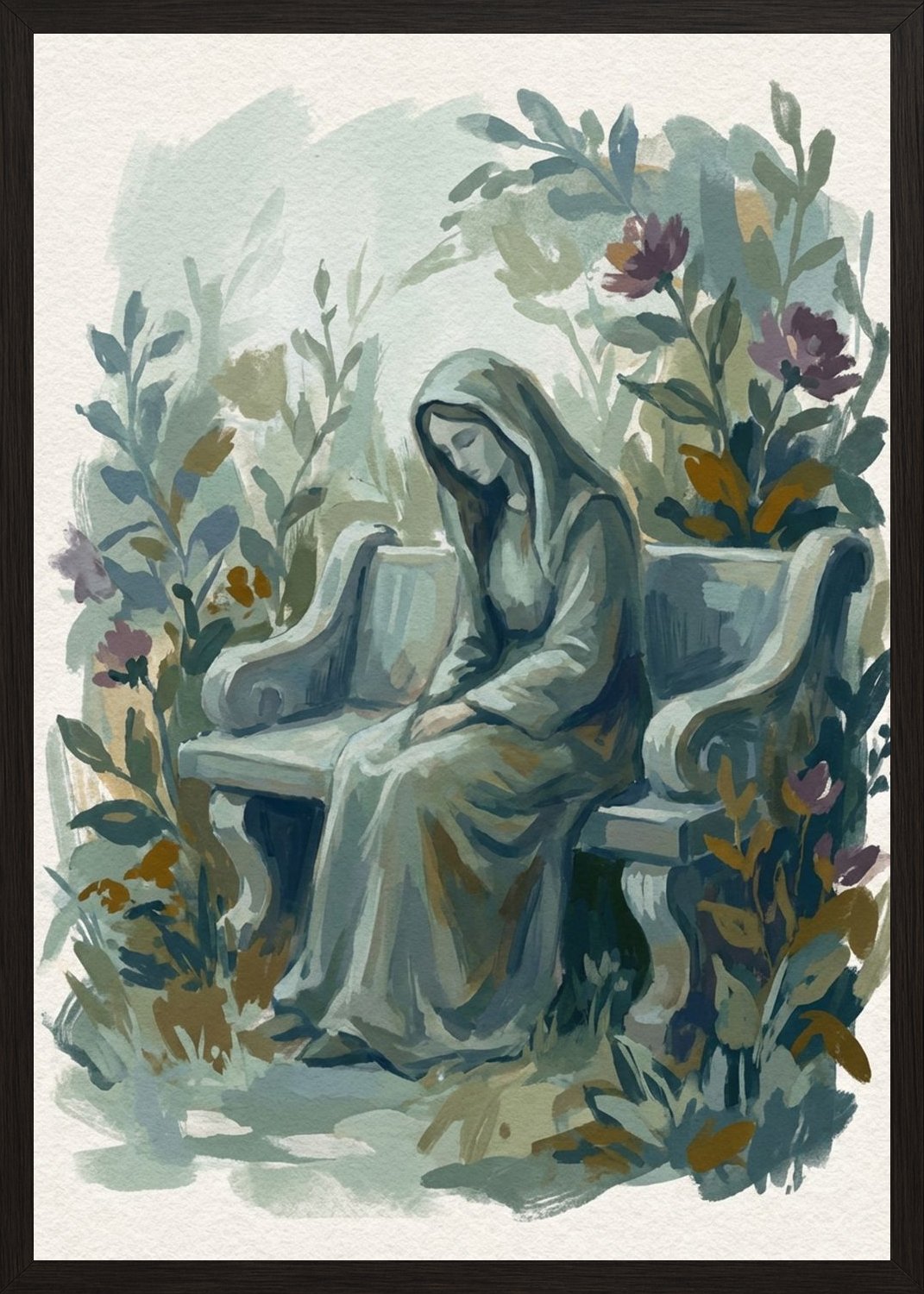 Poster in black frame