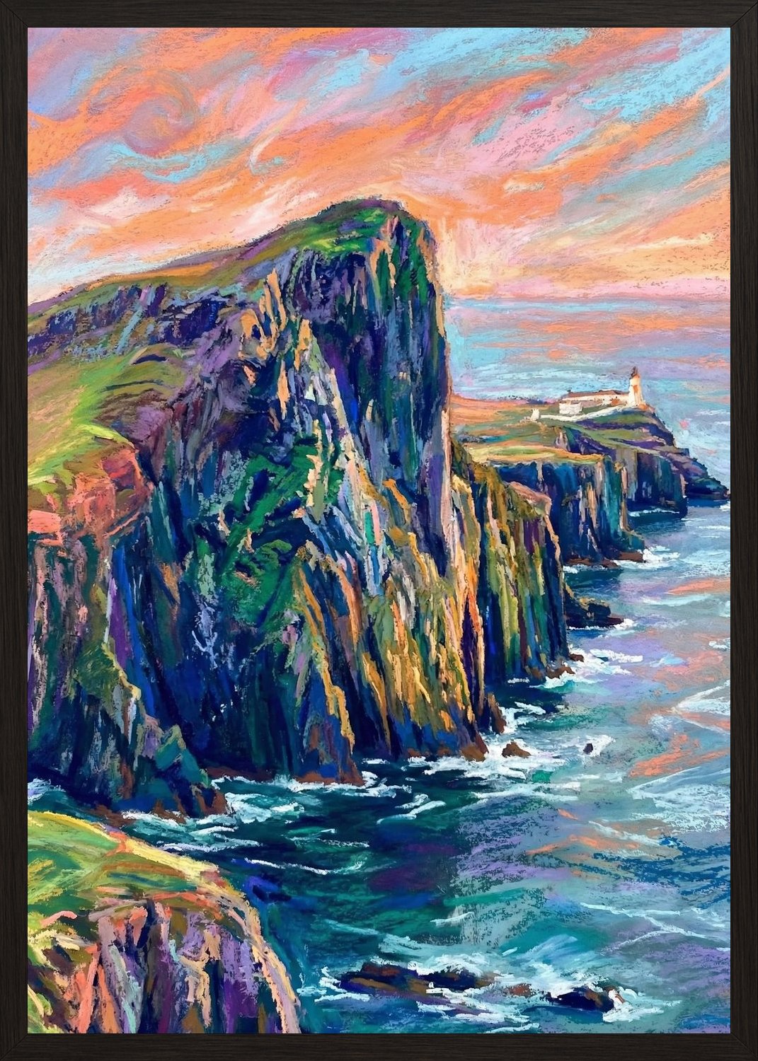 Poster in black frame