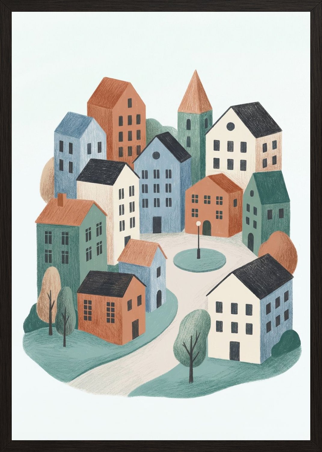 Poster in black frame