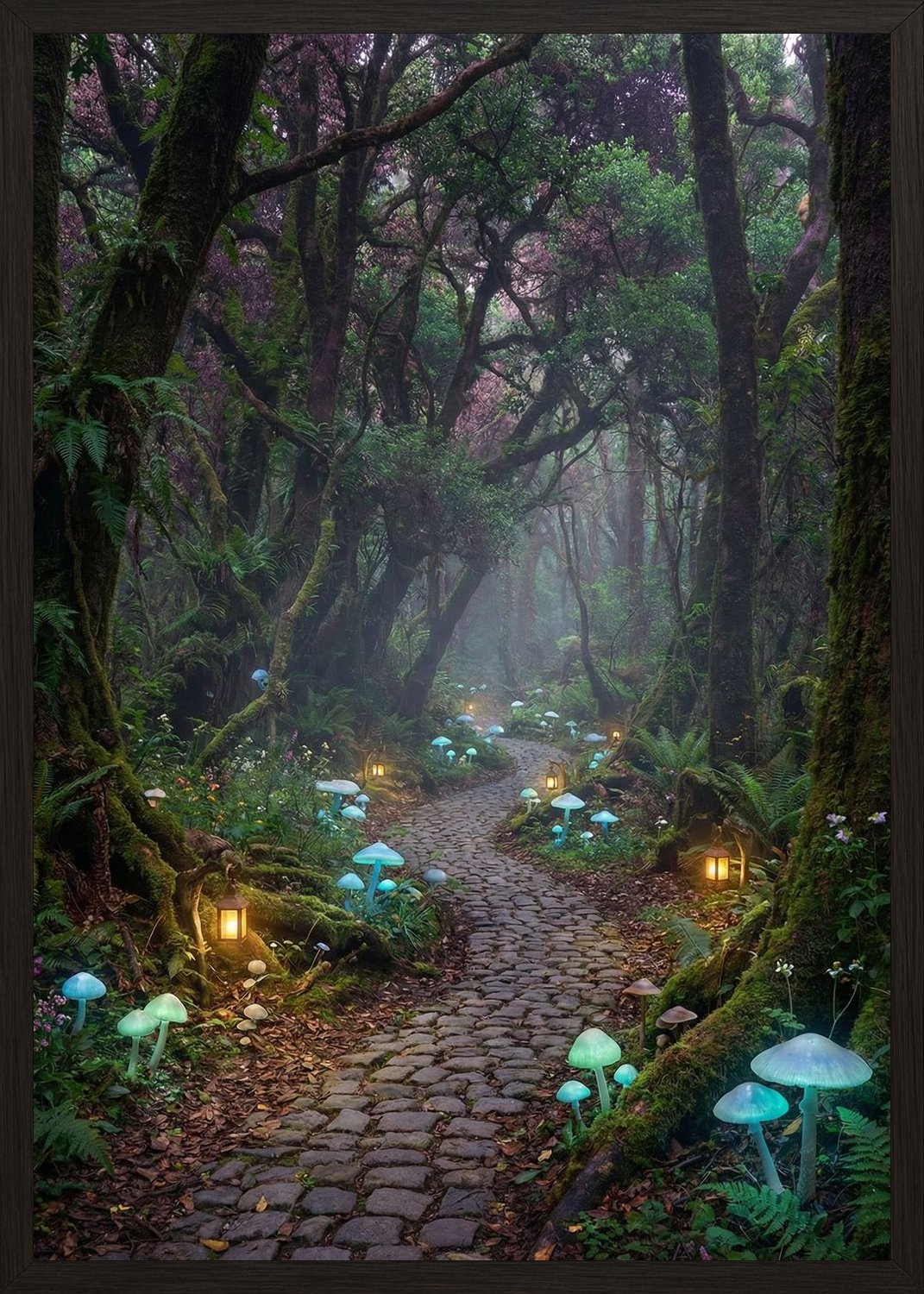 Poster in black frame