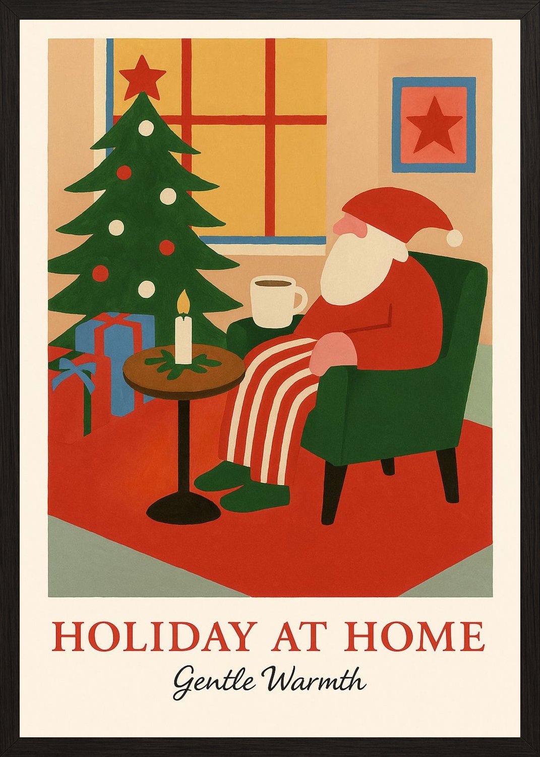 Poster in black frame