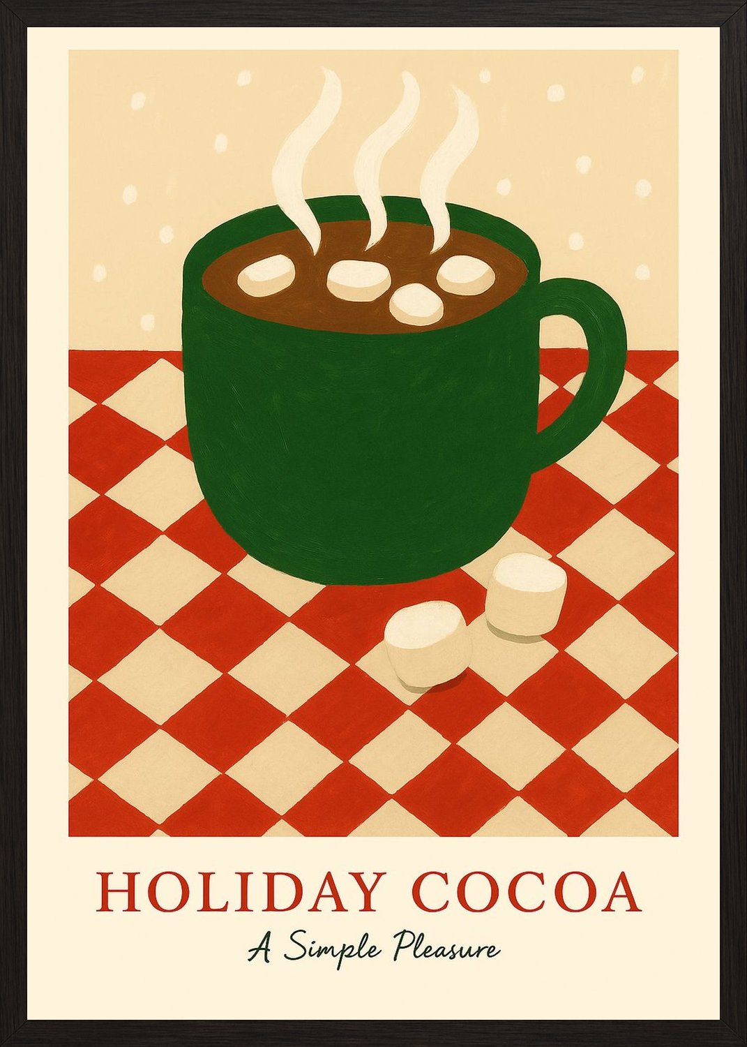 Poster in black frame